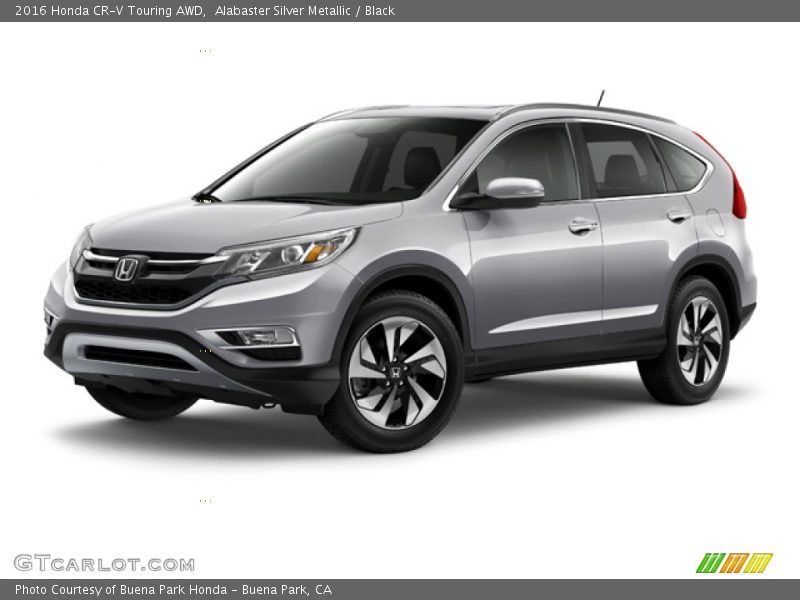 Alabaster Silver Metallic / Black 2016 Honda CR-V Touring AWD