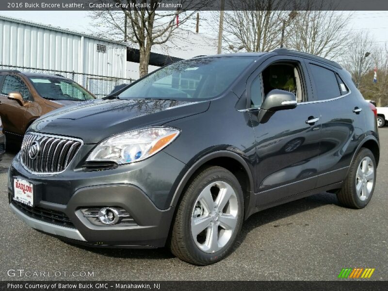 Graphite Gray Metallic / Titanium 2016 Buick Encore Leather