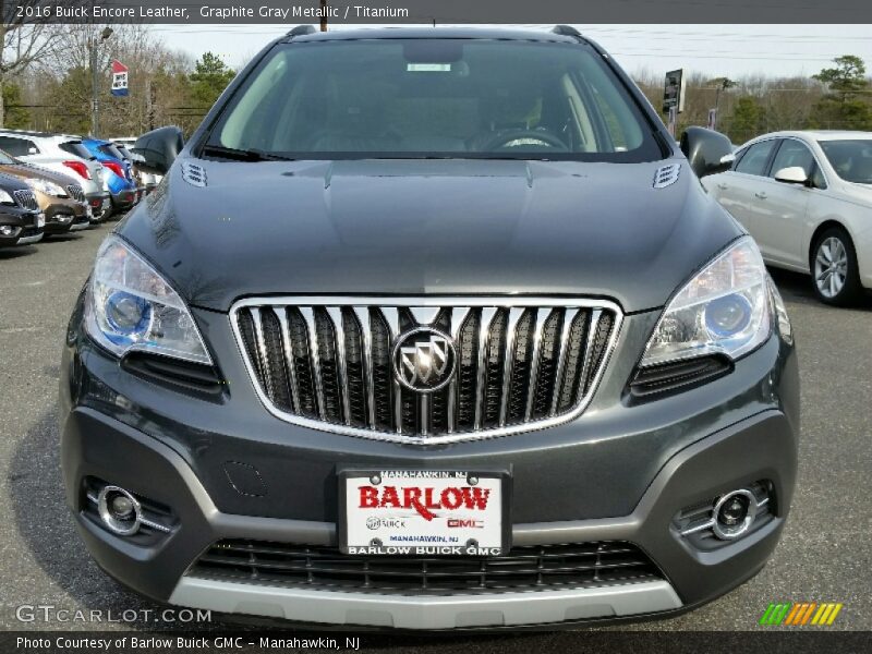 Graphite Gray Metallic / Titanium 2016 Buick Encore Leather