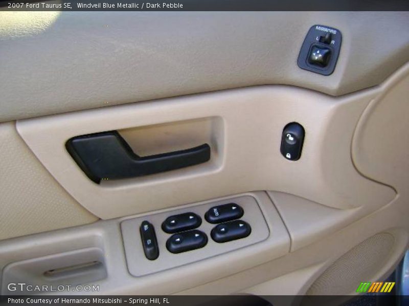 Windveil Blue Metallic / Dark Pebble 2007 Ford Taurus SE