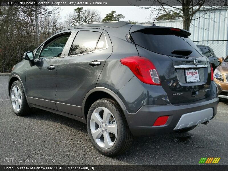 Graphite Gray Metallic / Titanium 2016 Buick Encore Leather