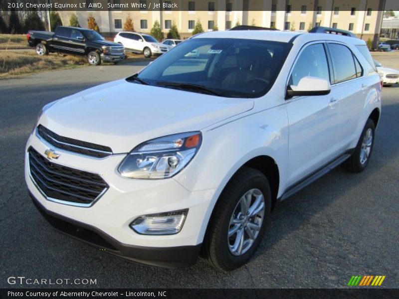 Summit White / Jet Black 2016 Chevrolet Equinox LT AWD