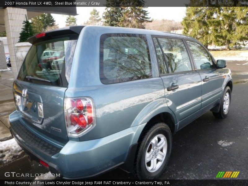 Steel Blue Metallic / Gray 2007 Honda Pilot LX 4WD