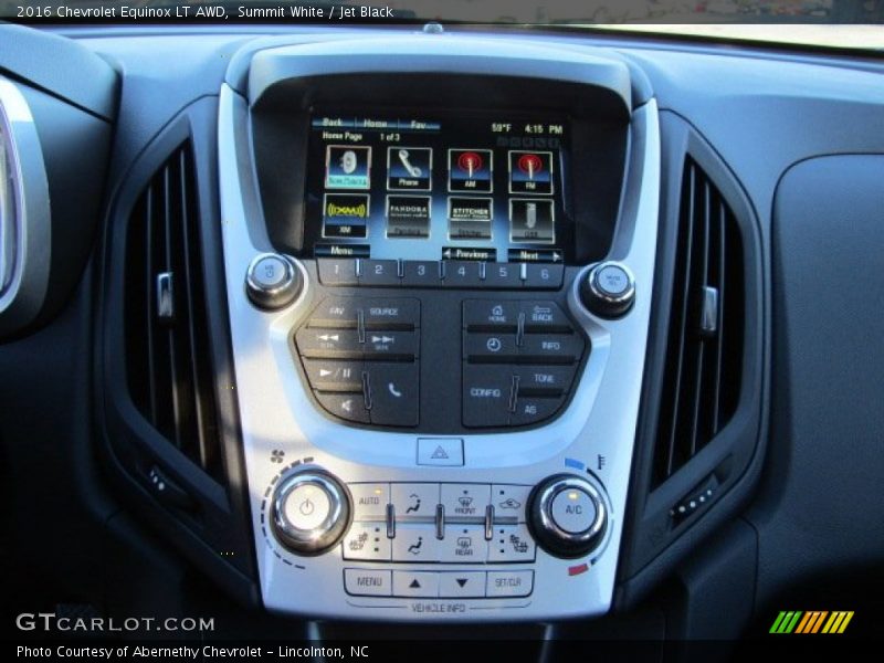 Summit White / Jet Black 2016 Chevrolet Equinox LT AWD