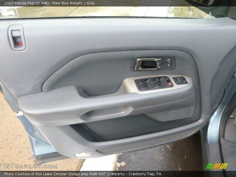 Steel Blue Metallic / Gray 2007 Honda Pilot LX 4WD