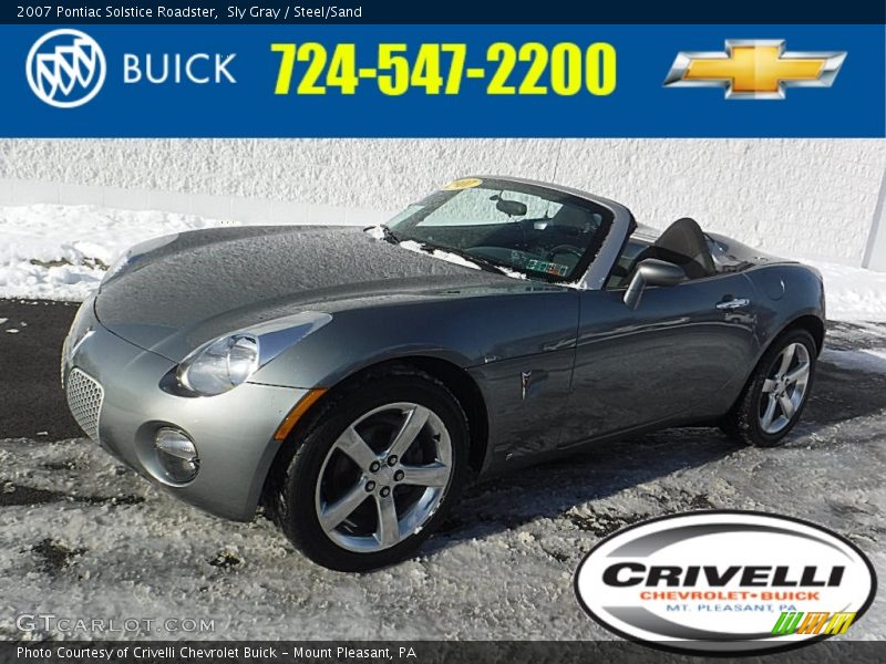 Sly Gray / Steel/Sand 2007 Pontiac Solstice Roadster