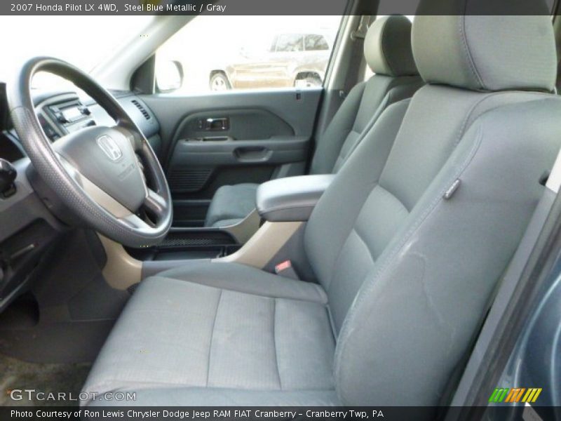 Steel Blue Metallic / Gray 2007 Honda Pilot LX 4WD