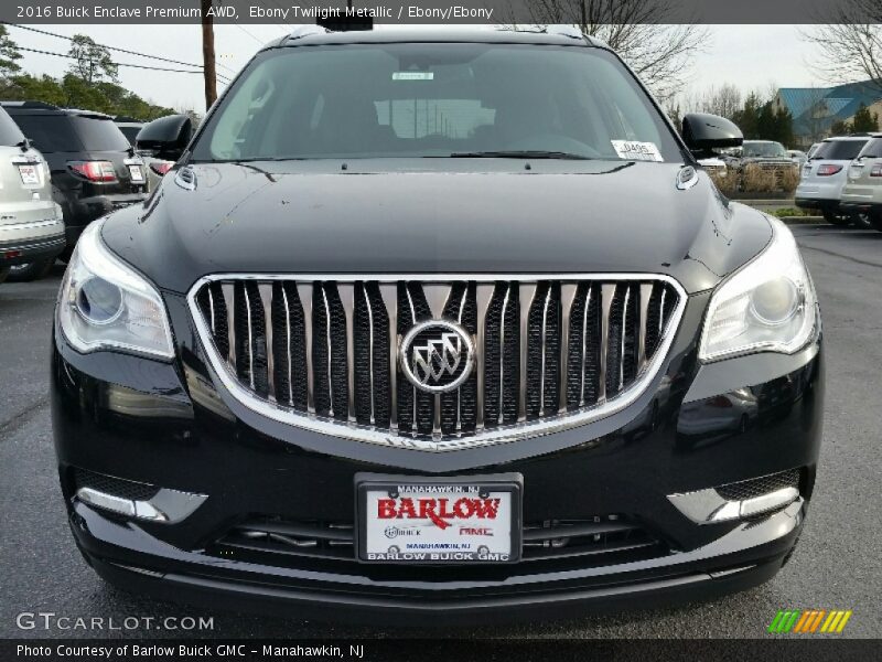 Ebony Twilight Metallic / Ebony/Ebony 2016 Buick Enclave Premium AWD