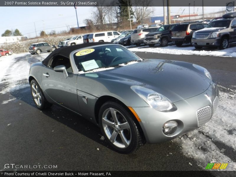 Sly Gray / Steel/Sand 2007 Pontiac Solstice Roadster