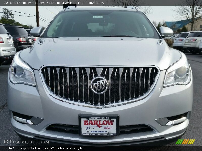 Sparkling Silver Metallic / Ebony/Ebony 2016 Buick Enclave Leather