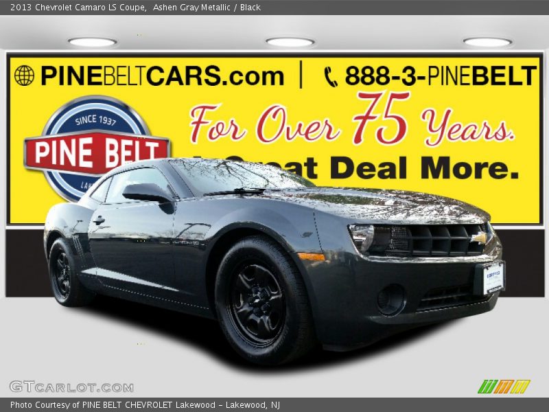 Ashen Gray Metallic / Black 2013 Chevrolet Camaro LS Coupe