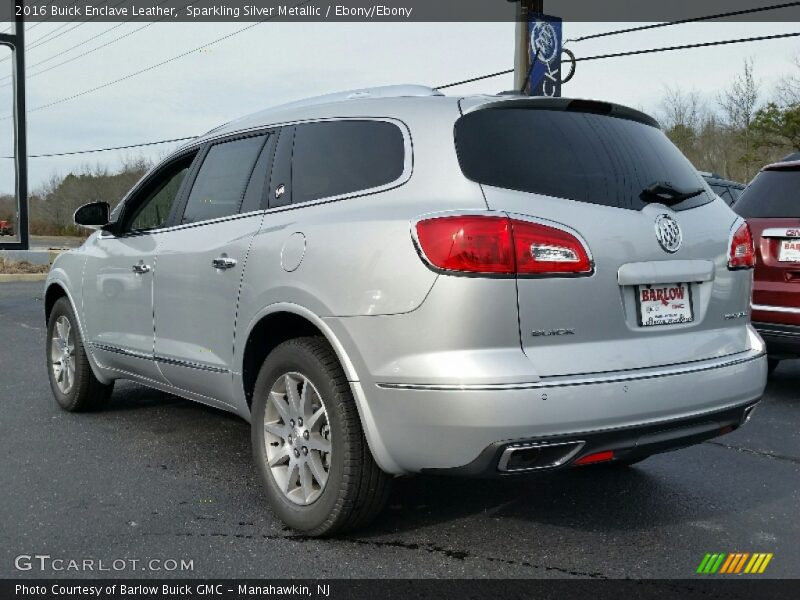Sparkling Silver Metallic / Ebony/Ebony 2016 Buick Enclave Leather