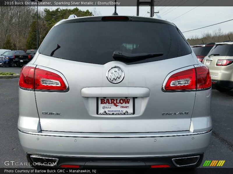 Sparkling Silver Metallic / Ebony/Ebony 2016 Buick Enclave Leather