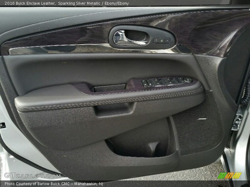 Sparkling Silver Metallic / Ebony/Ebony 2016 Buick Enclave Leather