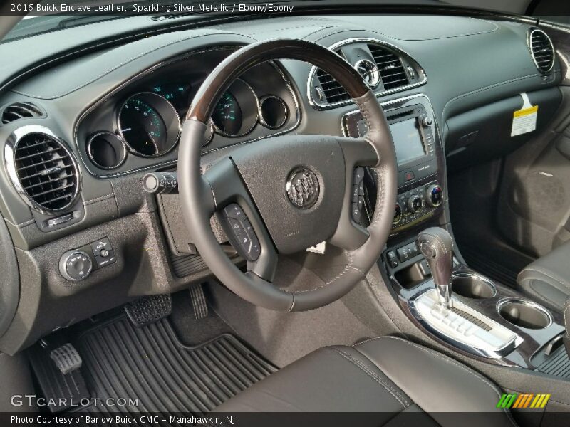 Sparkling Silver Metallic / Ebony/Ebony 2016 Buick Enclave Leather