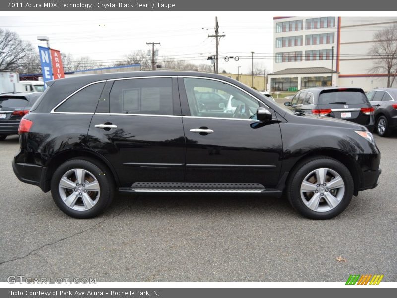 Crystal Black Pearl / Taupe 2011 Acura MDX Technology