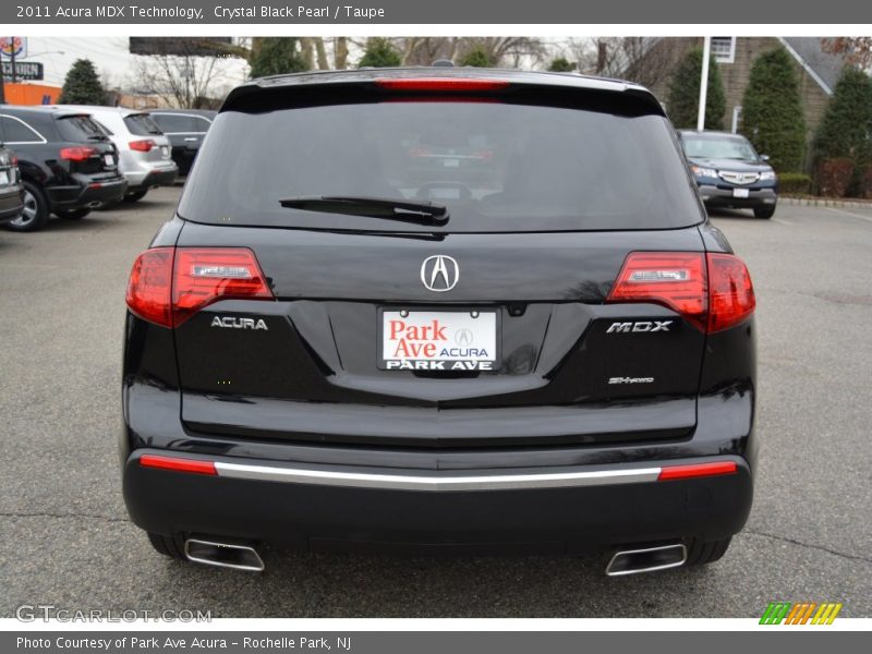 Crystal Black Pearl / Taupe 2011 Acura MDX Technology