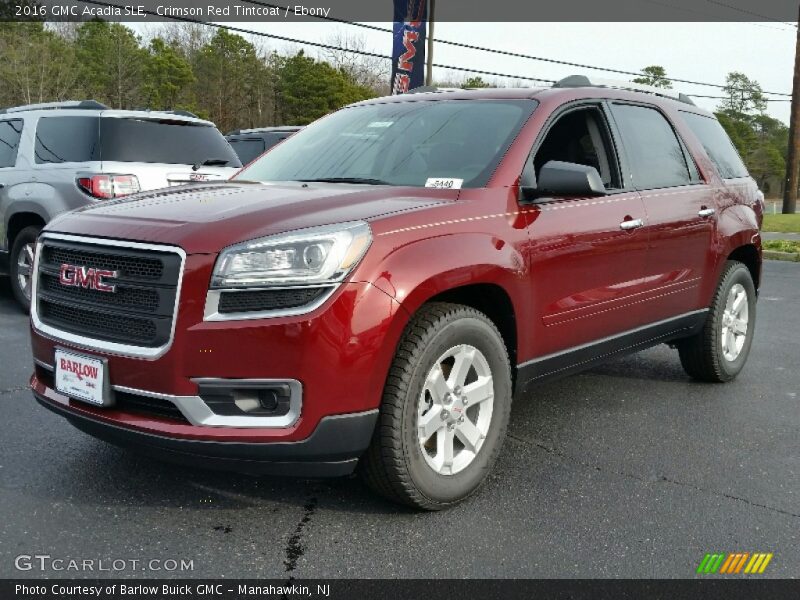 Crimson Red Tintcoat / Ebony 2016 GMC Acadia SLE