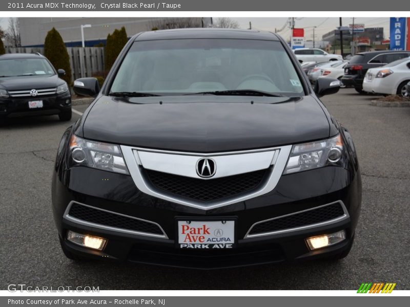 Crystal Black Pearl / Taupe 2011 Acura MDX Technology