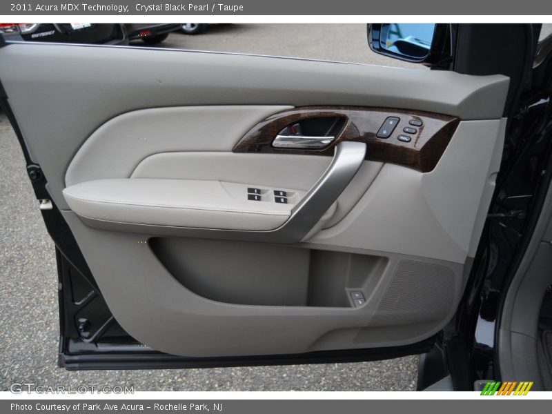 Crystal Black Pearl / Taupe 2011 Acura MDX Technology