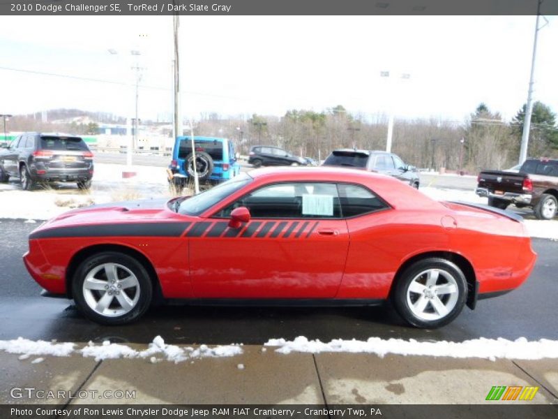 TorRed / Dark Slate Gray 2010 Dodge Challenger SE