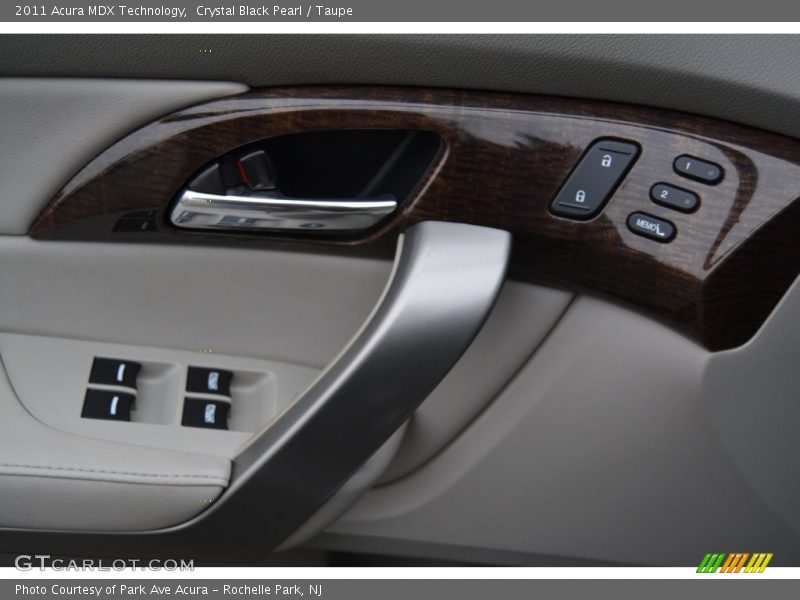 Crystal Black Pearl / Taupe 2011 Acura MDX Technology