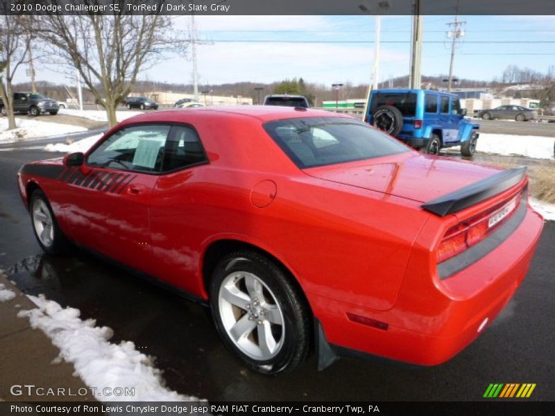 TorRed / Dark Slate Gray 2010 Dodge Challenger SE