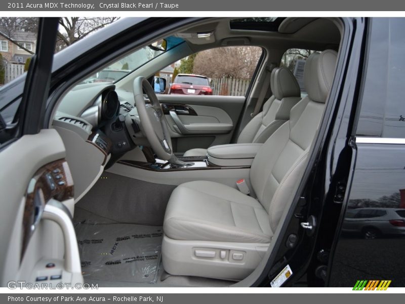 Crystal Black Pearl / Taupe 2011 Acura MDX Technology