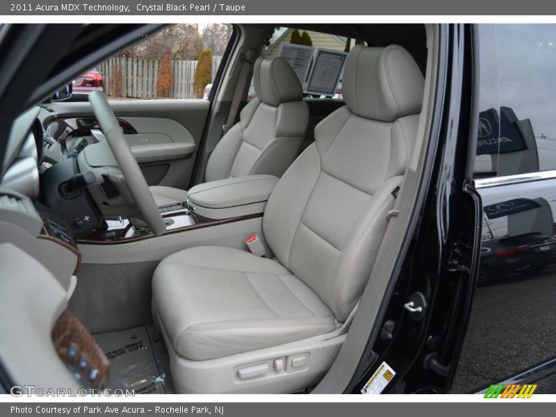 Crystal Black Pearl / Taupe 2011 Acura MDX Technology