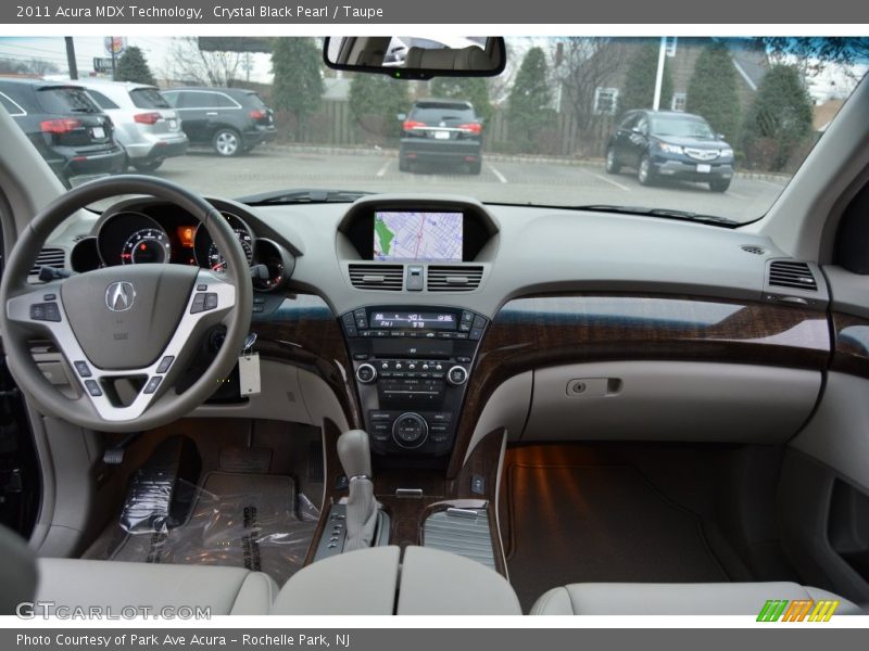 Crystal Black Pearl / Taupe 2011 Acura MDX Technology