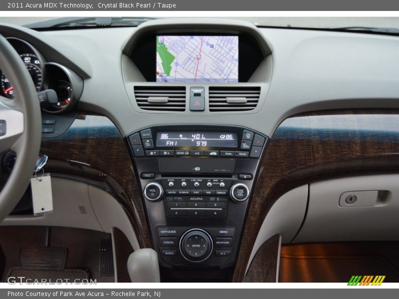 Crystal Black Pearl / Taupe 2011 Acura MDX Technology