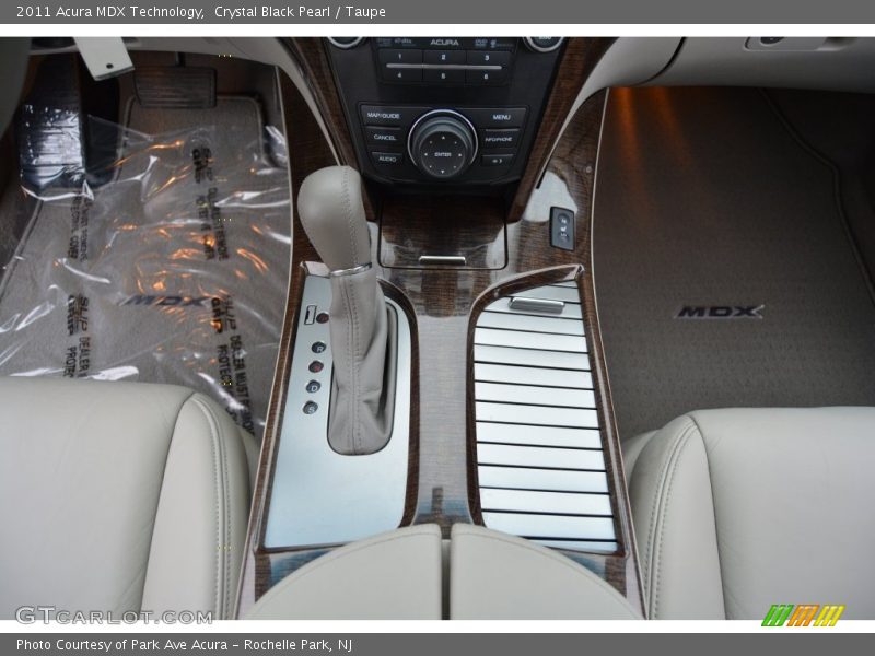 Crystal Black Pearl / Taupe 2011 Acura MDX Technology