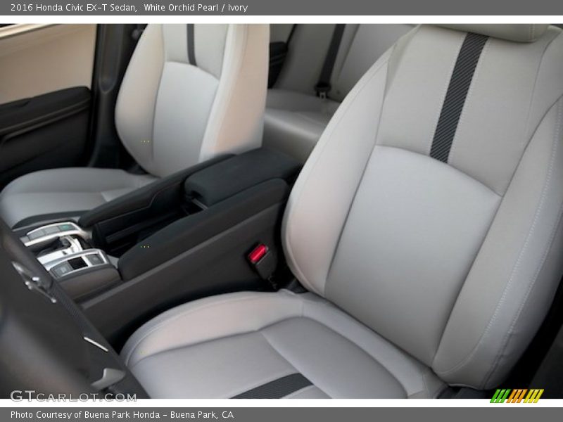 White Orchid Pearl / Ivory 2016 Honda Civic EX-T Sedan