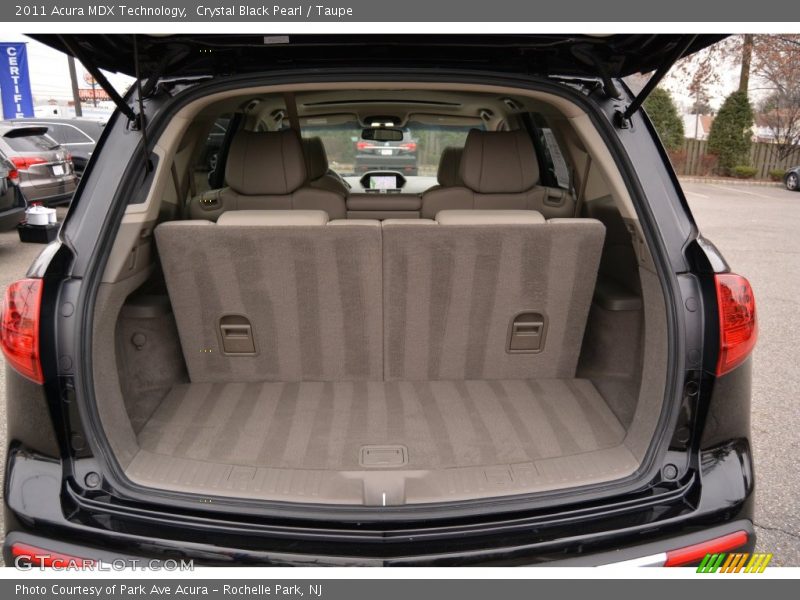 Crystal Black Pearl / Taupe 2011 Acura MDX Technology