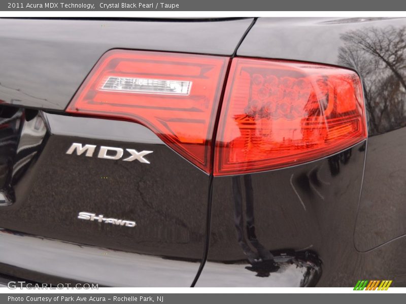 Crystal Black Pearl / Taupe 2011 Acura MDX Technology