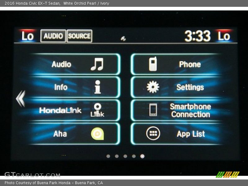 White Orchid Pearl / Ivory 2016 Honda Civic EX-T Sedan