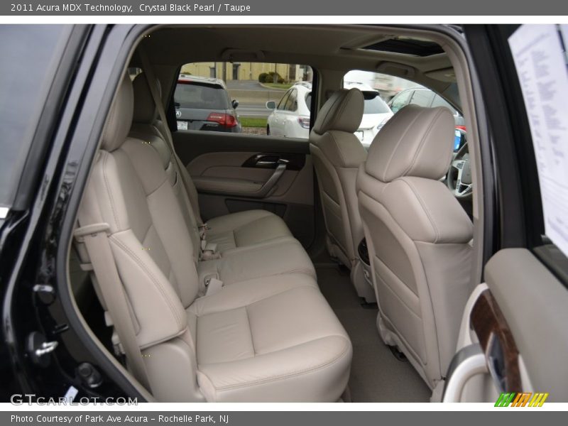 Crystal Black Pearl / Taupe 2011 Acura MDX Technology