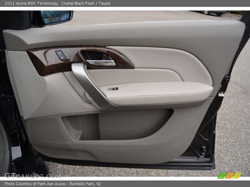Crystal Black Pearl / Taupe 2011 Acura MDX Technology