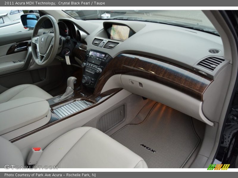 Crystal Black Pearl / Taupe 2011 Acura MDX Technology