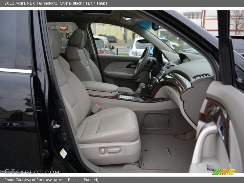 Crystal Black Pearl / Taupe 2011 Acura MDX Technology
