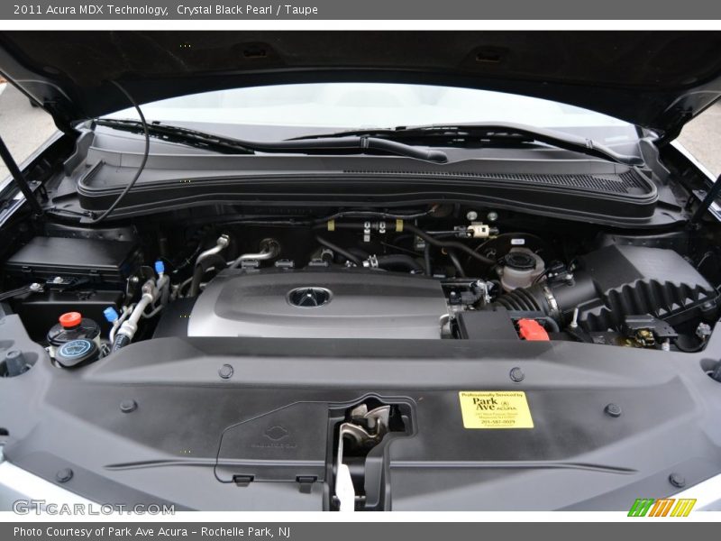 Crystal Black Pearl / Taupe 2011 Acura MDX Technology