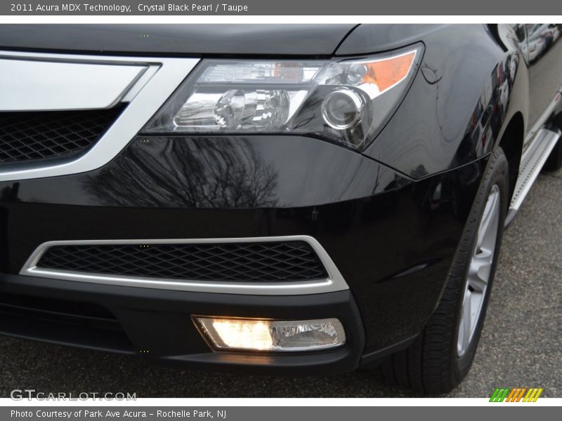 Crystal Black Pearl / Taupe 2011 Acura MDX Technology