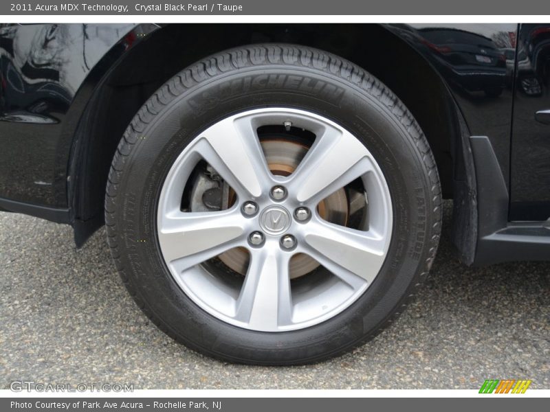 Crystal Black Pearl / Taupe 2011 Acura MDX Technology