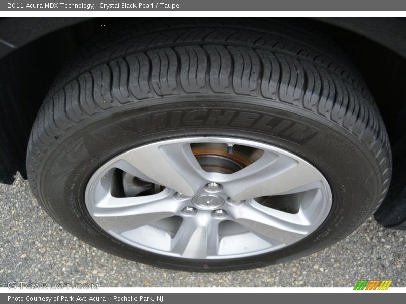 Crystal Black Pearl / Taupe 2011 Acura MDX Technology