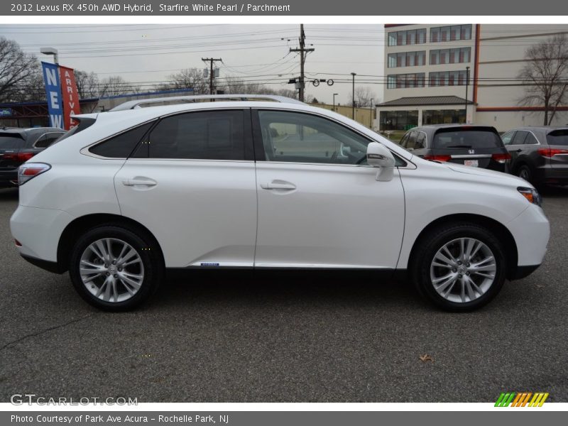 Starfire White Pearl / Parchment 2012 Lexus RX 450h AWD Hybrid