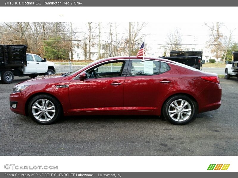 Remington Red / Gray 2013 Kia Optima EX