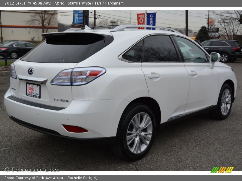 Starfire White Pearl / Parchment 2012 Lexus RX 450h AWD Hybrid