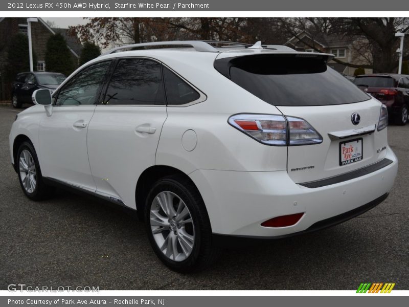 Starfire White Pearl / Parchment 2012 Lexus RX 450h AWD Hybrid