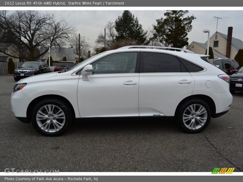 Starfire White Pearl / Parchment 2012 Lexus RX 450h AWD Hybrid