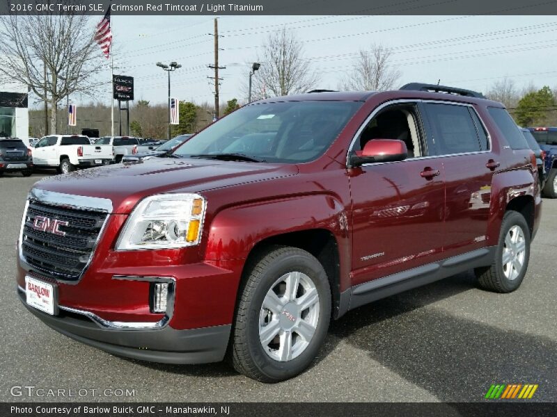 Crimson Red Tintcoat / Light Titanium 2016 GMC Terrain SLE